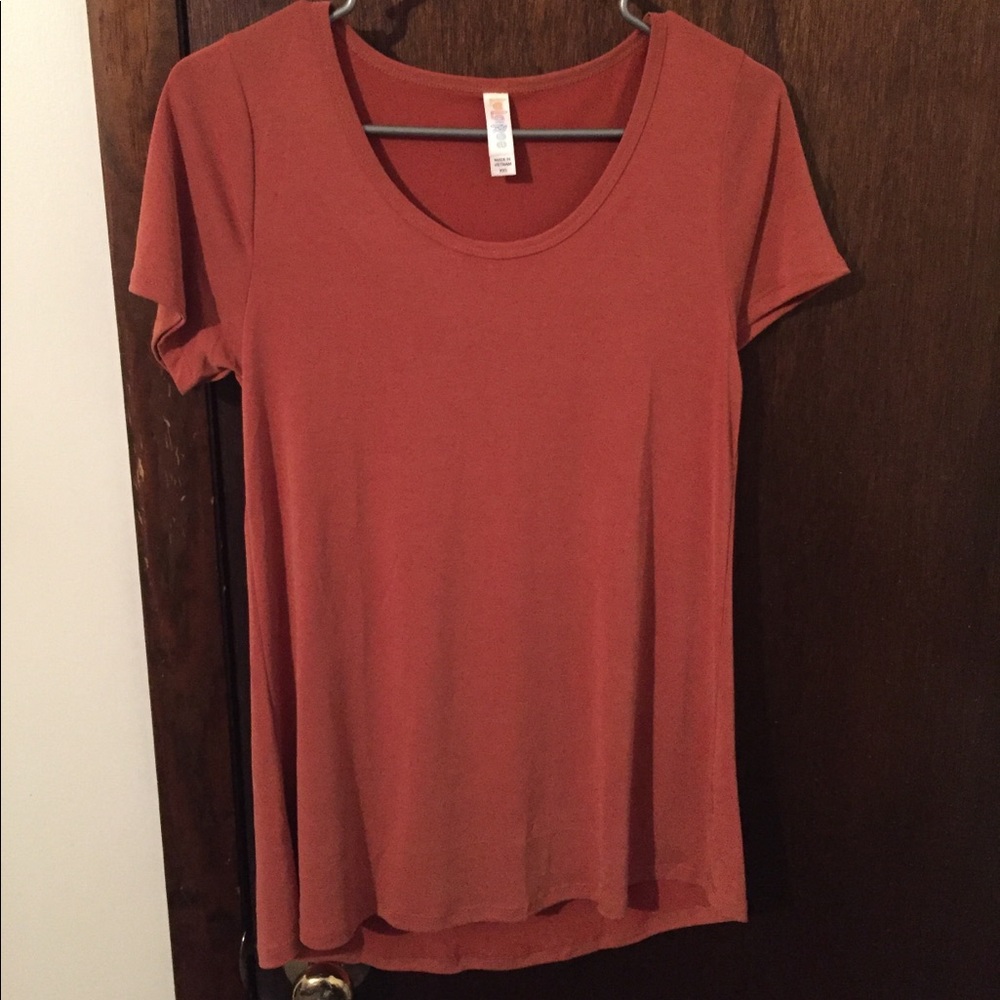 XXS Classic T LulaRoe burnt orange rayon